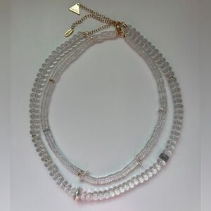 Anthropologie Camp Icon clear beaded Serefina